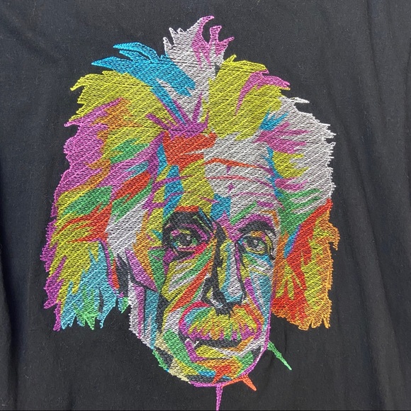 Bioworld Albert Einstein Black Tee S - Picture 5 of 7